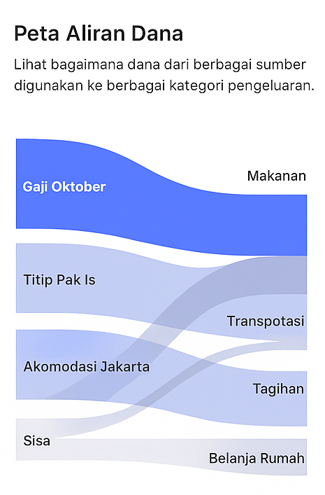 Sankey Diagram - Aliran Dana